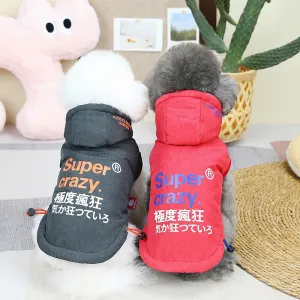 2-Piece Dog Snow Suit | Warm Down Vest, Snowproof & Windproof Pet Jacket