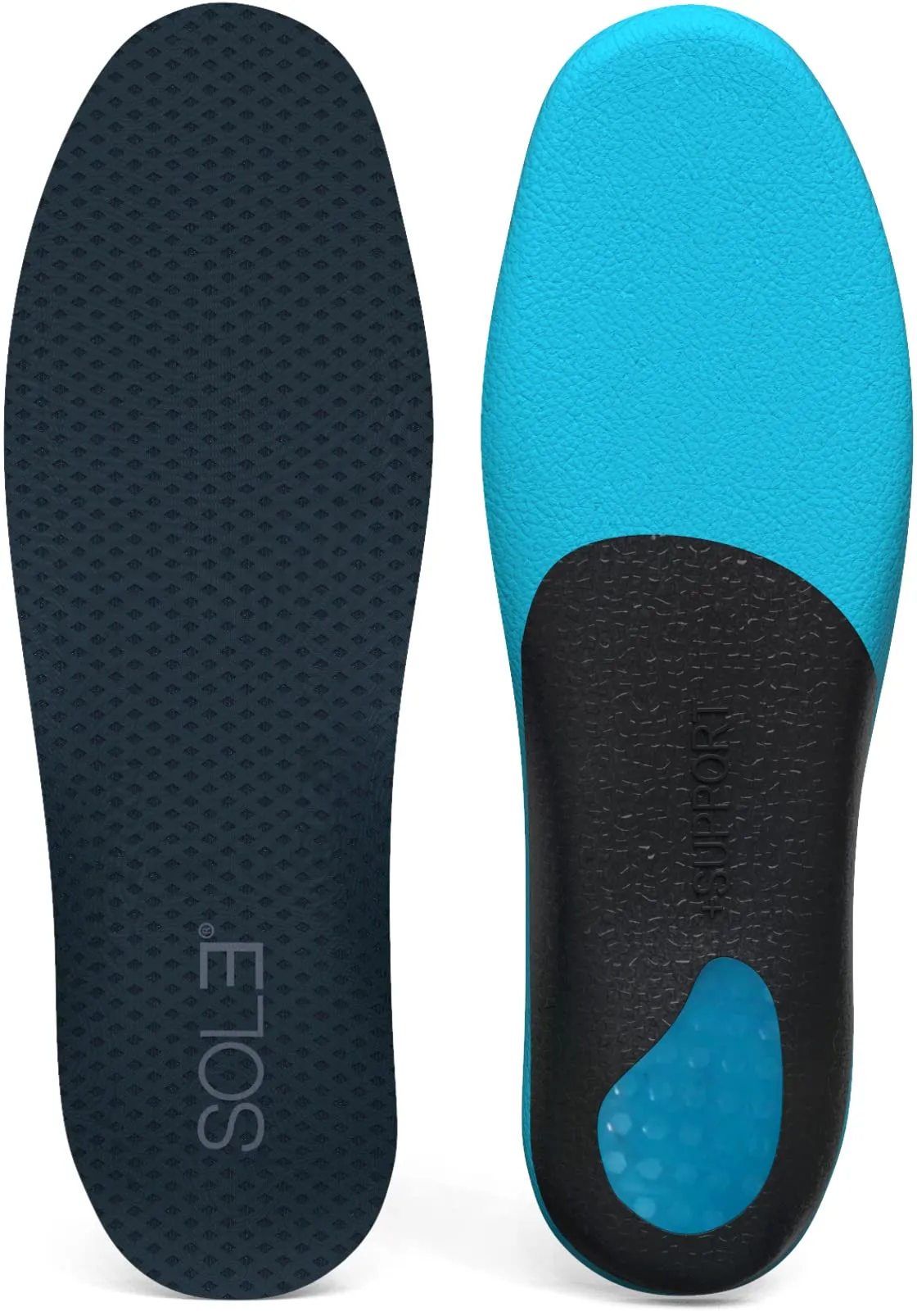 All-New  Support Orthotic Insoles for Men - Plantar Fasciitis Flat Feet Pronation Arch Support Pain Relief Shock-Absorb Shoe Inserts (9-10.5) 9-10.5