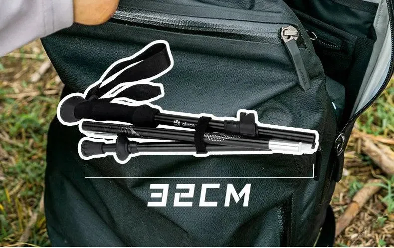 ALOCS  Hiking Staff 5-Section Folding Staff Stretchable Professional Outdoor Hiking Staff Hiking Equipment