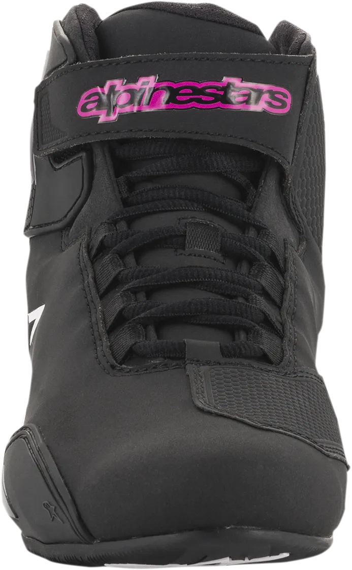 ALPINESTARS Women's Sektor Shoes - Black/Pink - US 7 251571910397