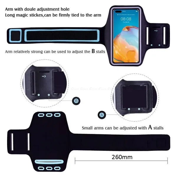 Armband Cover Sports Gym Phone Case for Workout Running Jogging iPhone Samsung