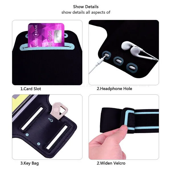 Armband Cover Sports Gym Phone Case for Workout Running Jogging iPhone Samsung