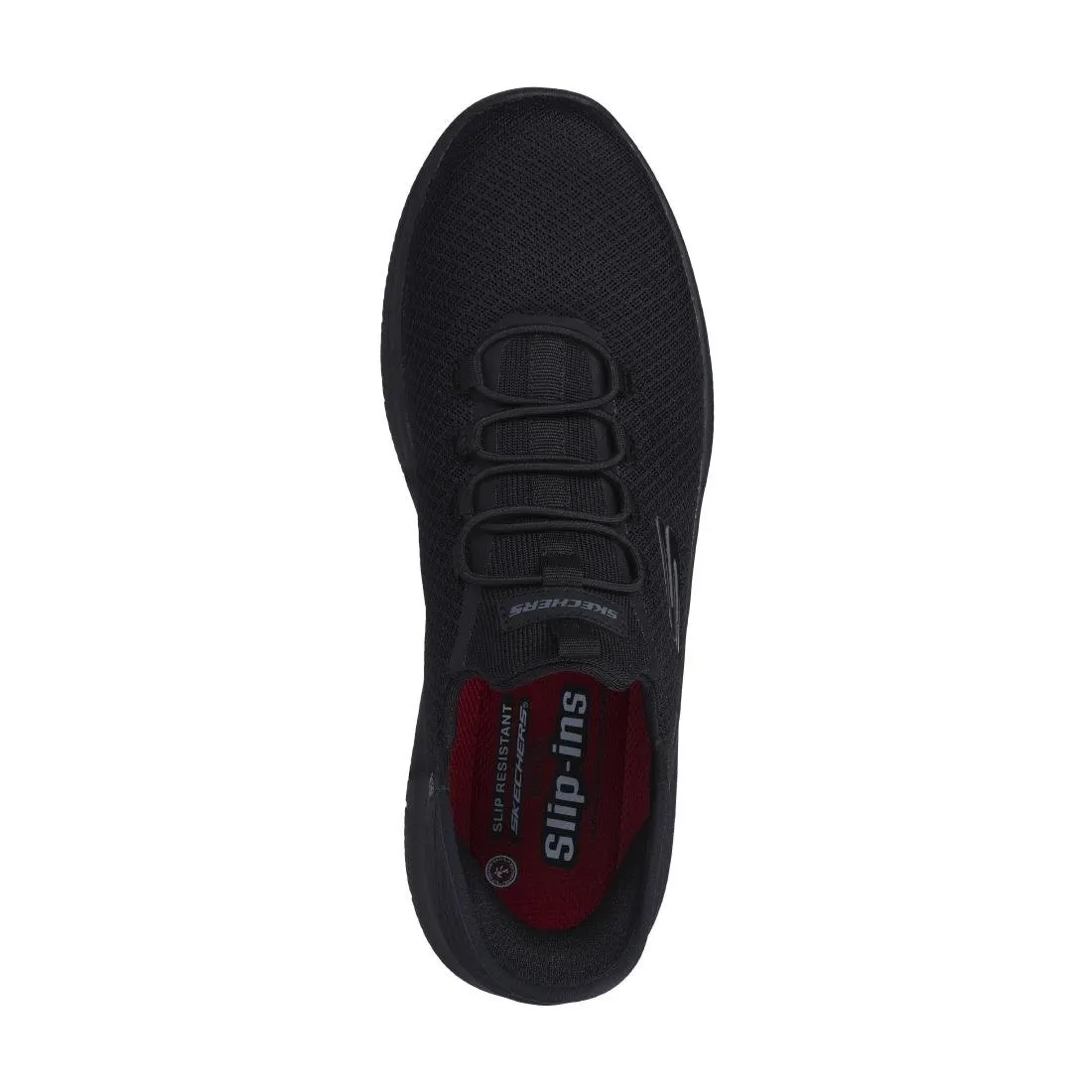 BA068-41 Skechers Mens Summit SR Sip Ons Black Size 41