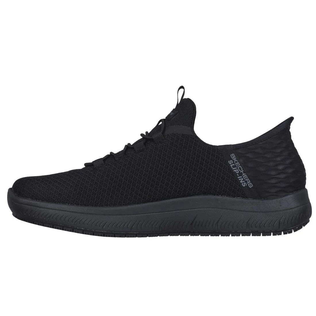BA068-41 Skechers Mens Summit SR Sip Ons Black Size 41