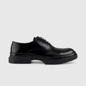 Bulletti Lace Up Chunky Sole Black 8316