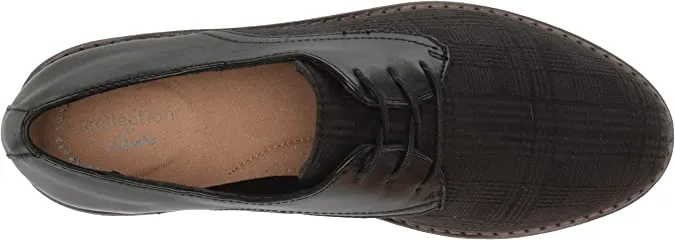 Clarks Women's Airabell Tye Lace Loafers- Black Interest