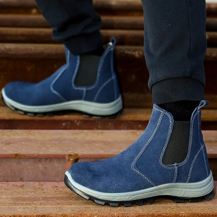 Cuzcare Men Boots Winter Keep Warm Fur Lined Orthopedic Shoes