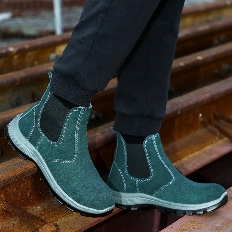 Cuzcare Men Boots Winter Keep Warm Fur Lined Orthopedic Shoes