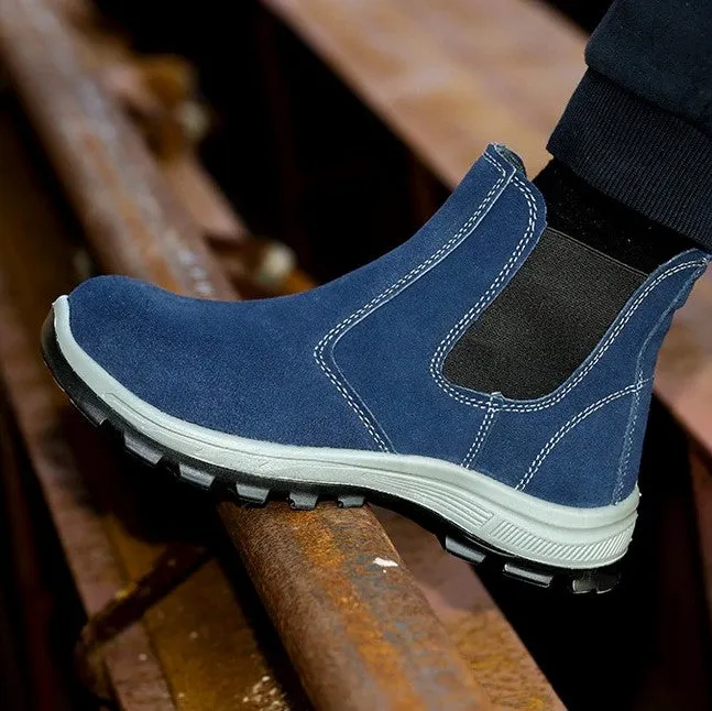 Cuzcare Men Boots Winter Keep Warm Fur Lined Orthopedic Shoes