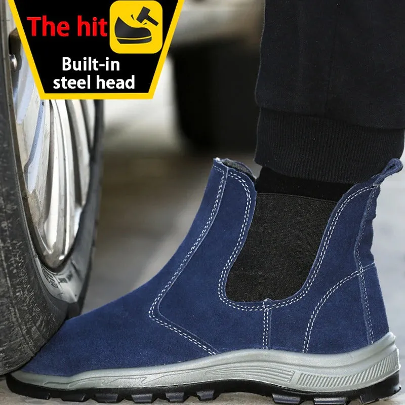 Cuzcare Men Boots Winter Keep Warm Fur Lined Orthopedic Shoes