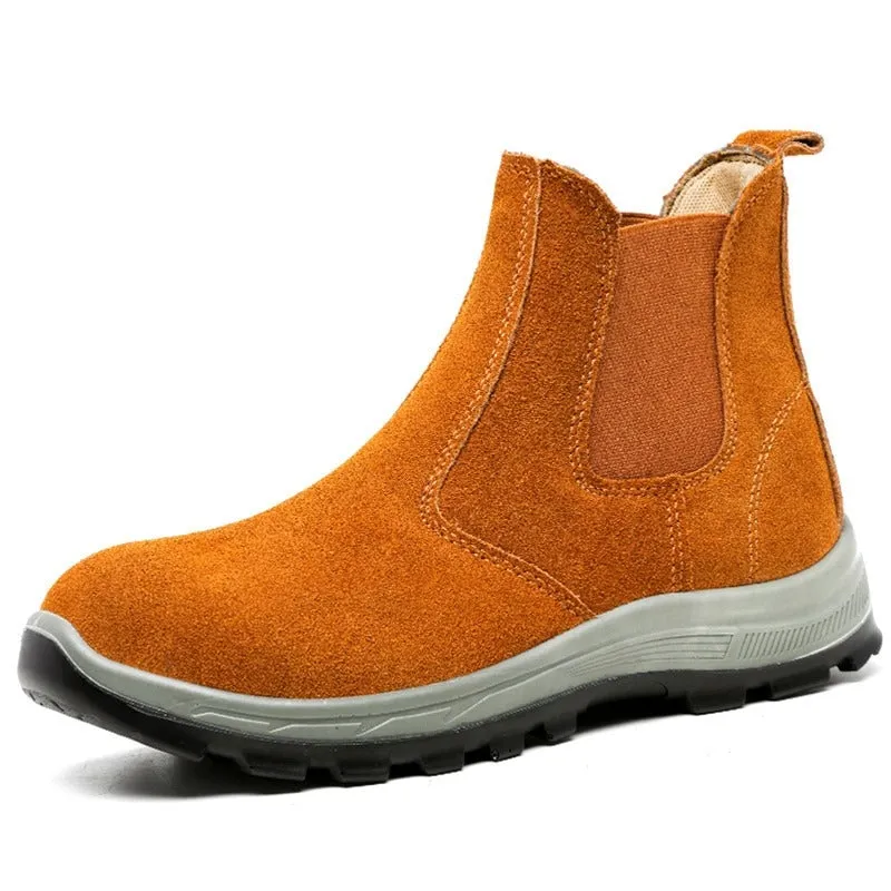 Cuzcare Men Boots Winter Keep Warm Fur Lined Orthopedic Shoes
