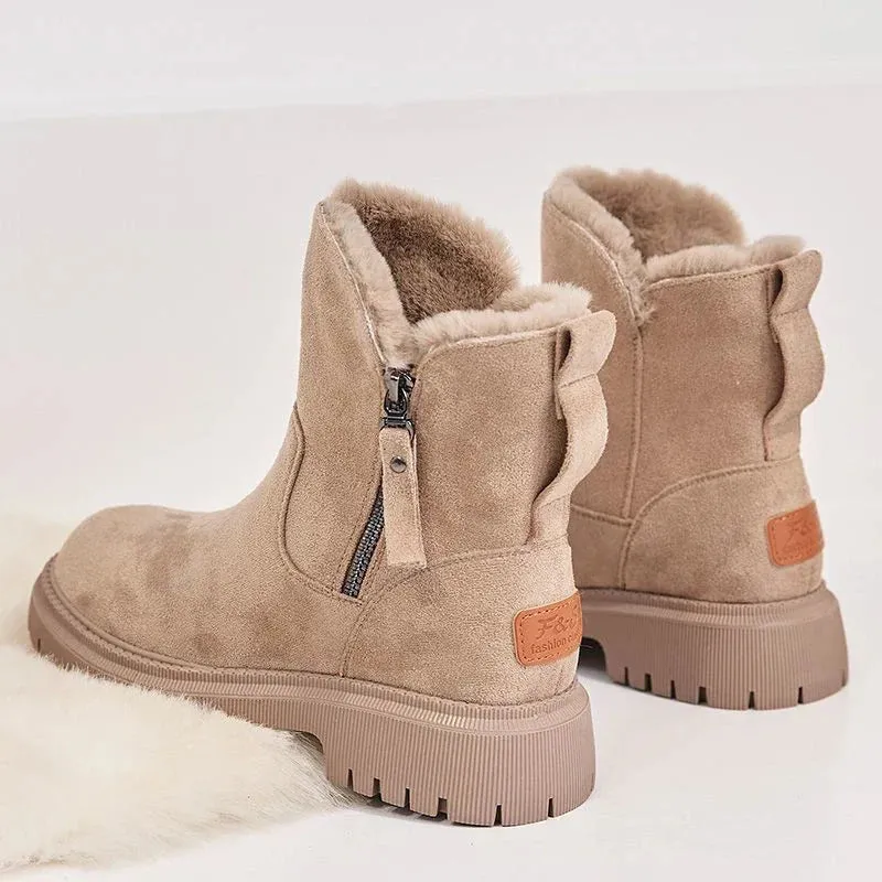 Cuzcare Orthopedic Snow Boots Women Warm Ankle Shoes