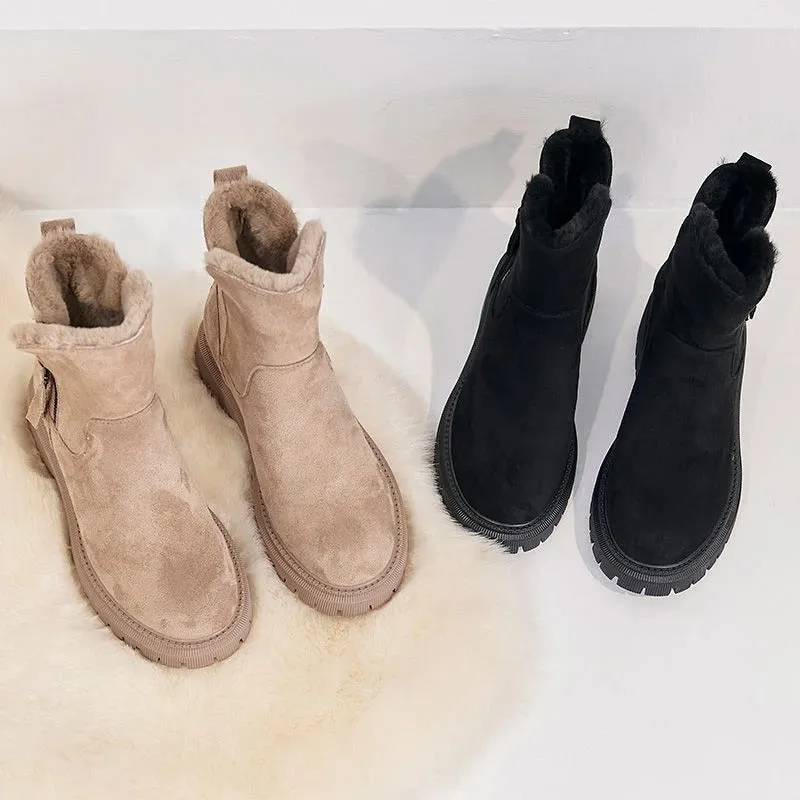Cuzcare Orthopedic Snow Boots Women Warm Ankle Shoes