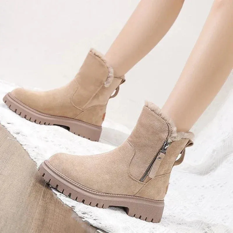 Cuzcare Orthopedic Snow Boots Women Warm Ankle Shoes
