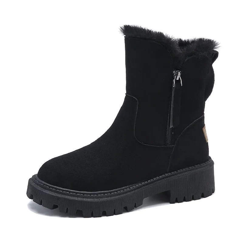 Cuzcare Orthopedic Snow Boots Women Warm Ankle Shoes