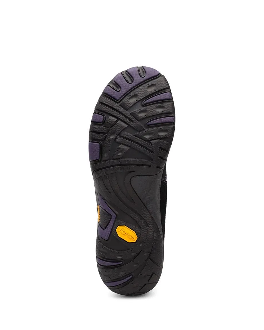 Dansko Women's Paisley Walking Shoes- Black Burnished Suede