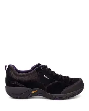 Dansko Women's Paisley Walking Shoes- Black Burnished Suede