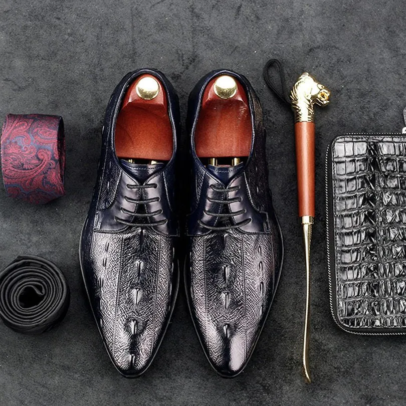 Ebonique Croctex Slip-On Oxfords