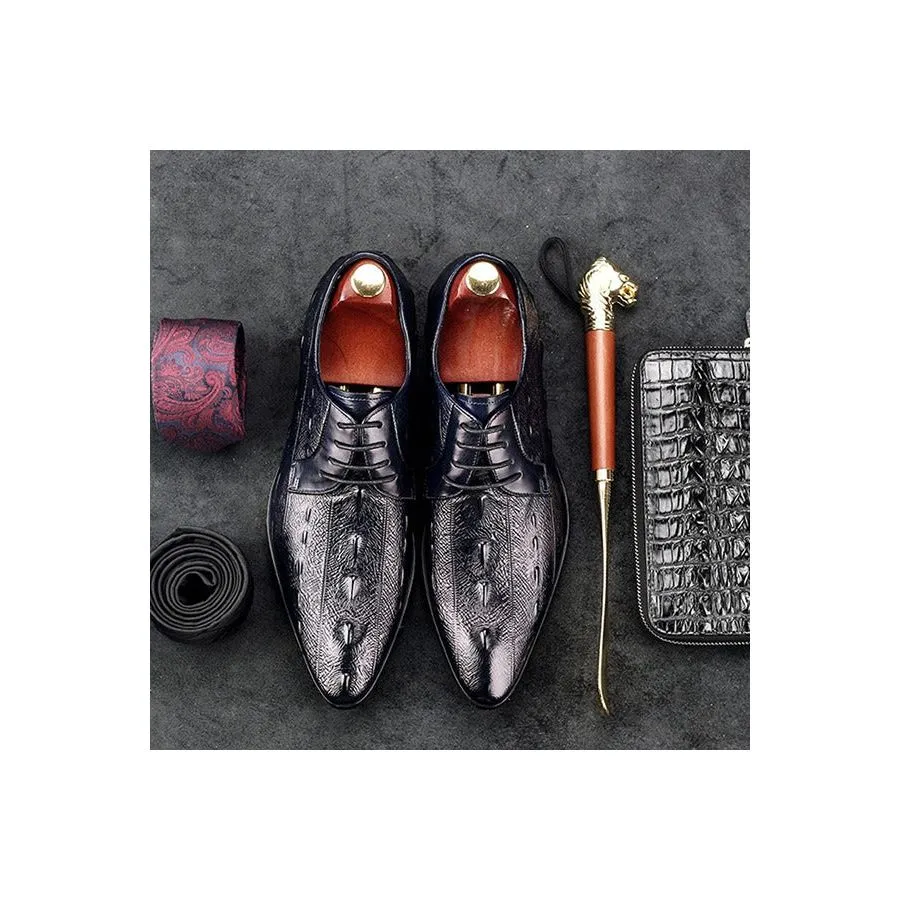 Ebonique Croctex Slip-On Oxfords