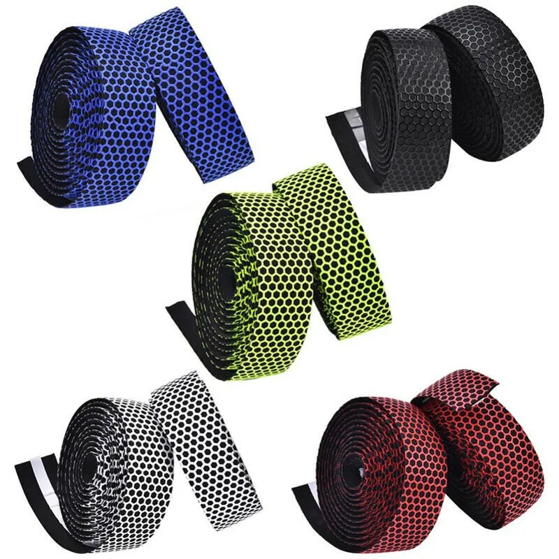 ESLNF Bike Handlebar Tape Silica Gel Road Bicycle Handle Bar Straps Breathable Anti-slip Cycling Racing Fixed Gear Belt