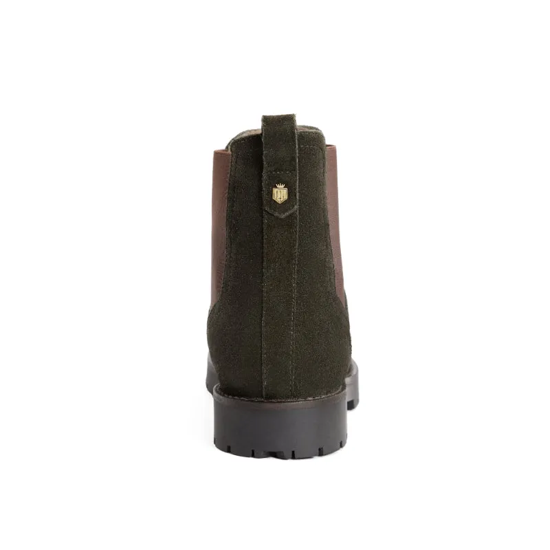 Fairfax & Favor Boudica Fur-Lined Ladies Suede Boot - Moss Green