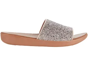 FitFlop Women's Sola Glitter Slides- Coral Pink