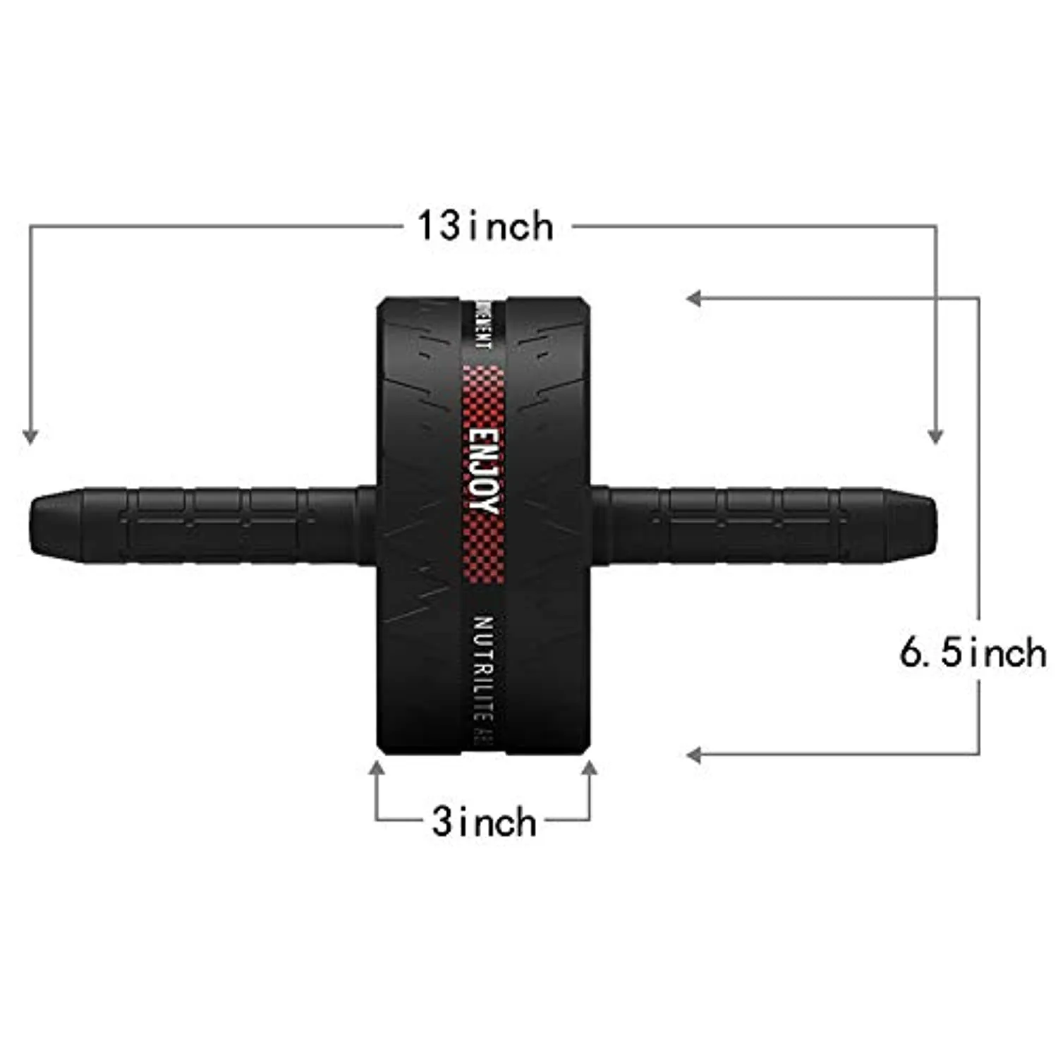 Fitness Ab Roller Wheel for Abdominal Exercises Abs Workout Equipment with Knee Pad and Jump Rope for Home Office Gym Trainer