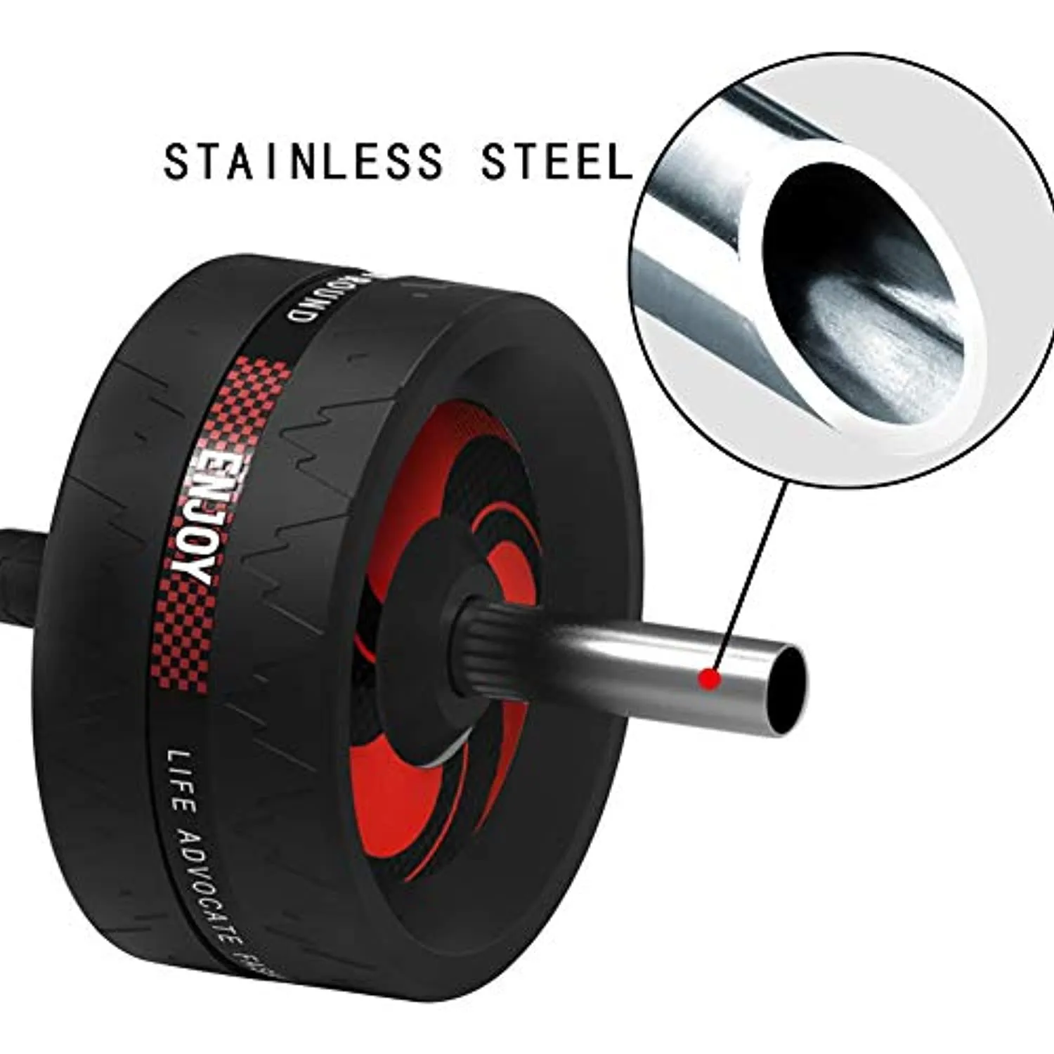 Fitness Ab Roller Wheel for Abdominal Exercises Abs Workout Equipment with Knee Pad and Jump Rope for Home Office Gym Trainer