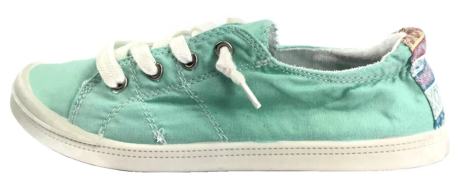 Forever Link Comfort-01 Turquoise Blue Classic Slip-On Comfort Fashion Sneakers