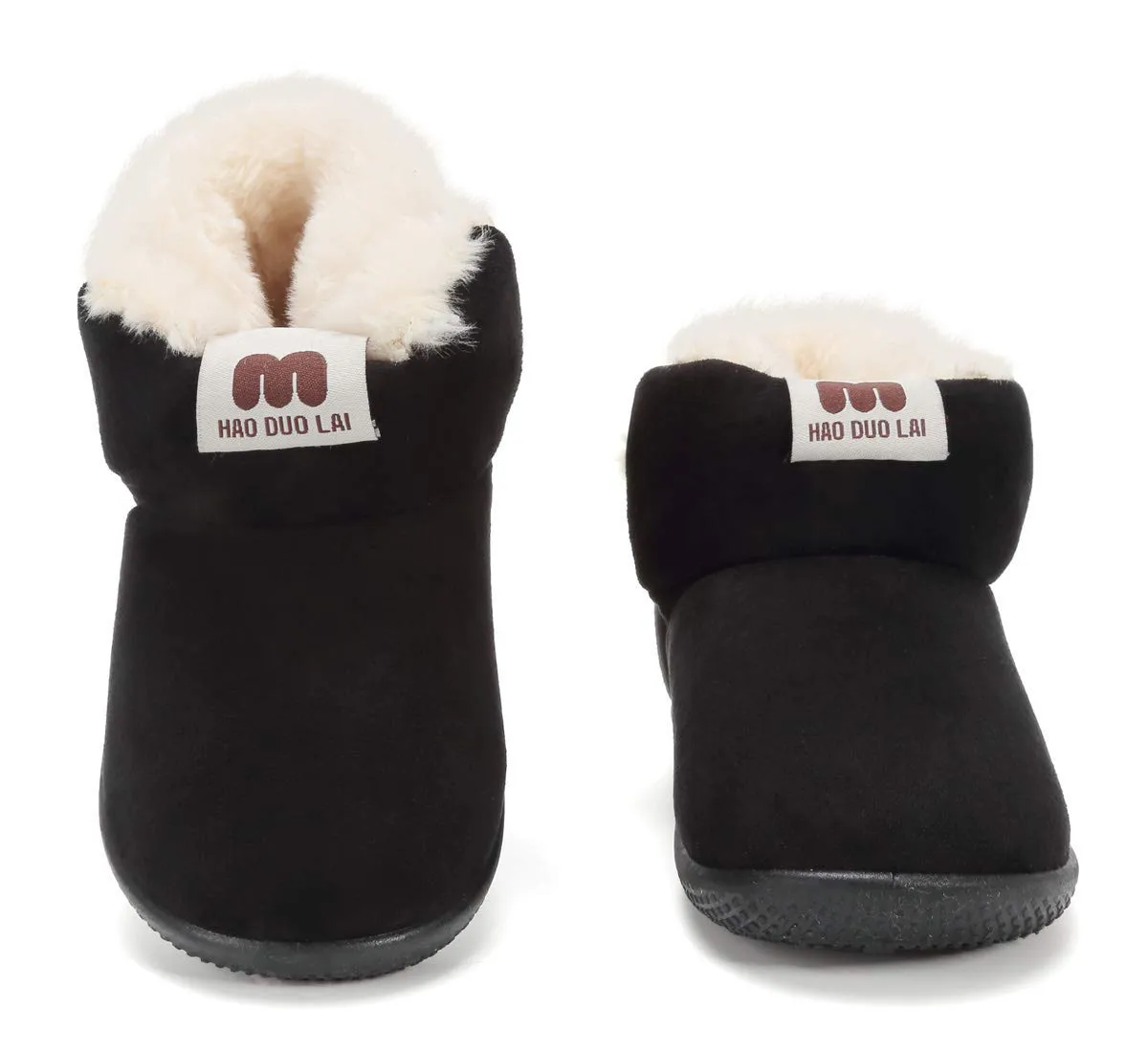 Girls Winter Boots for Toddler Size 7 M Fur Lined Winter Warm Kids Shoes Black