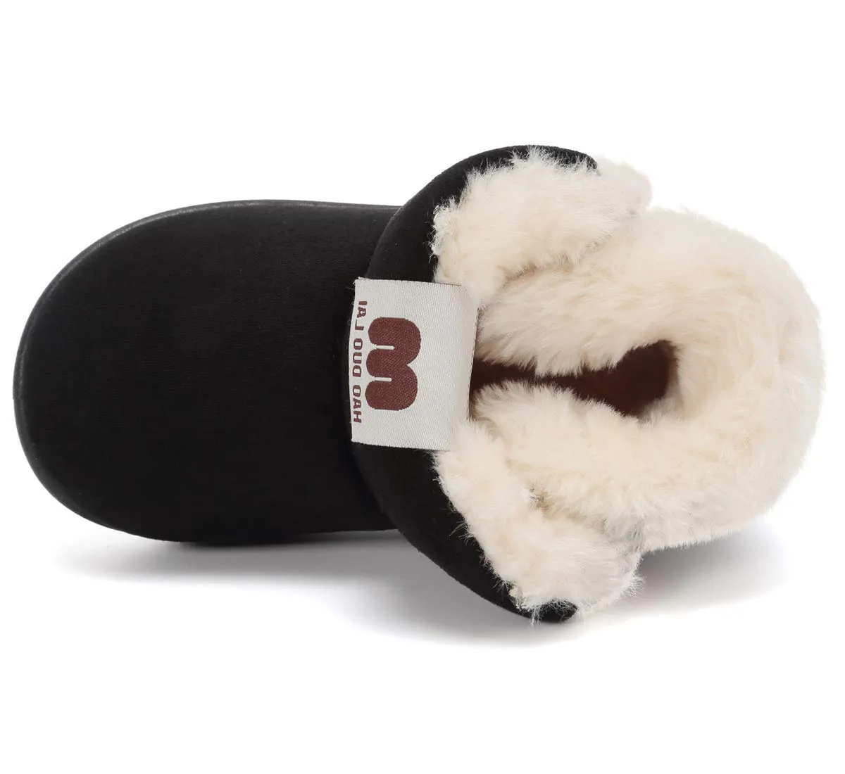Girls Winter Boots for Toddler Size 7 M Fur Lined Winter Warm Kids Shoes Black