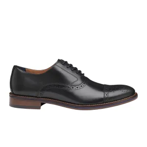 Johnston & Murphy Conard 2.0 Cap Toe Oxford (Men) - Black Full Grain