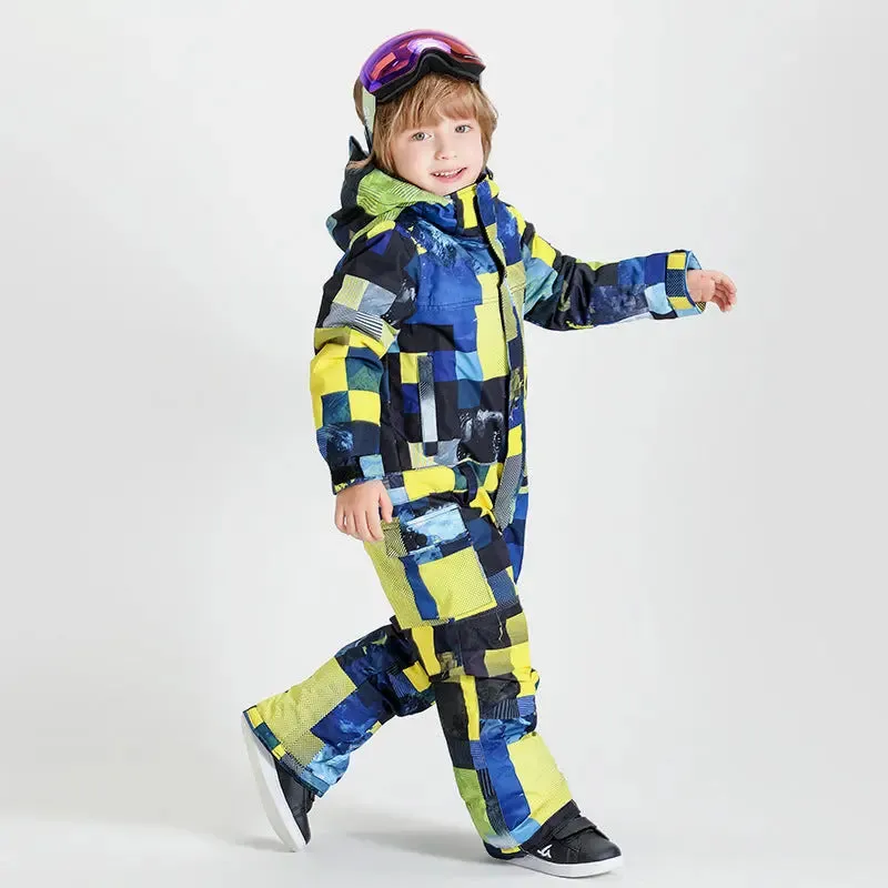 Kids One Piece Snow Suit for 3T-6T Toddler