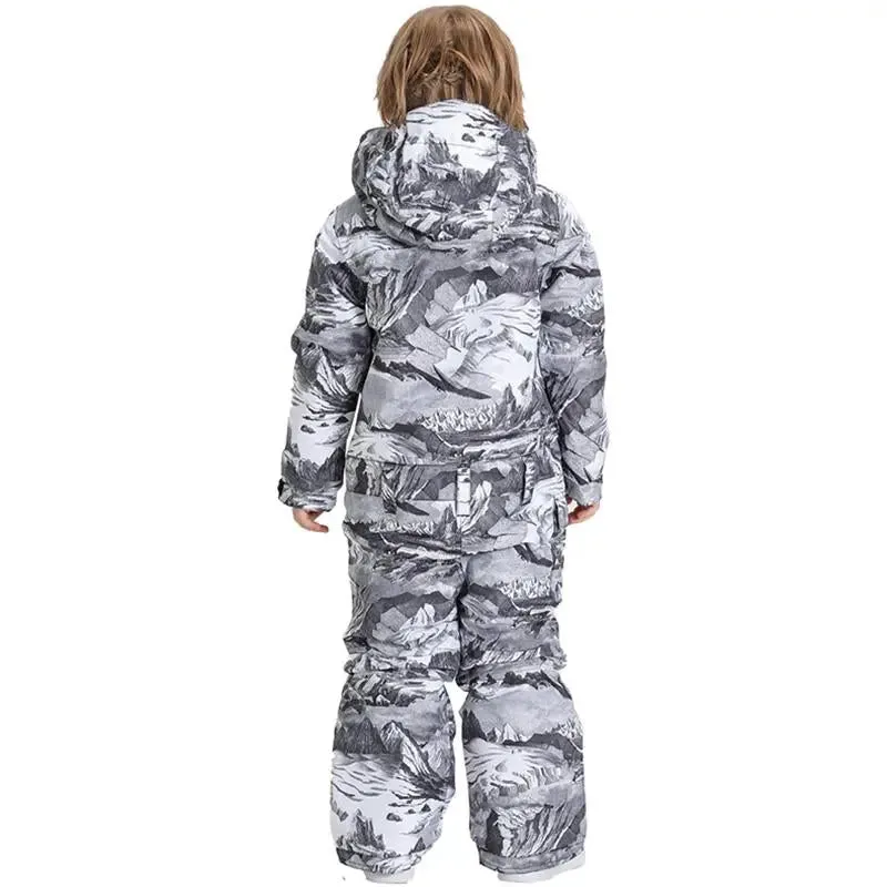 Kids One Piece Snow Suit for 3T-6T Toddler