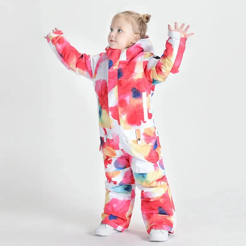 Kids One Piece Snow Suit for 3T-6T Toddler