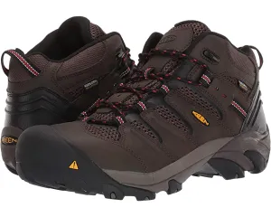 Lansing Mid Waterproof Steel Toe KEEN Utility Sneakers, Cascade Brown