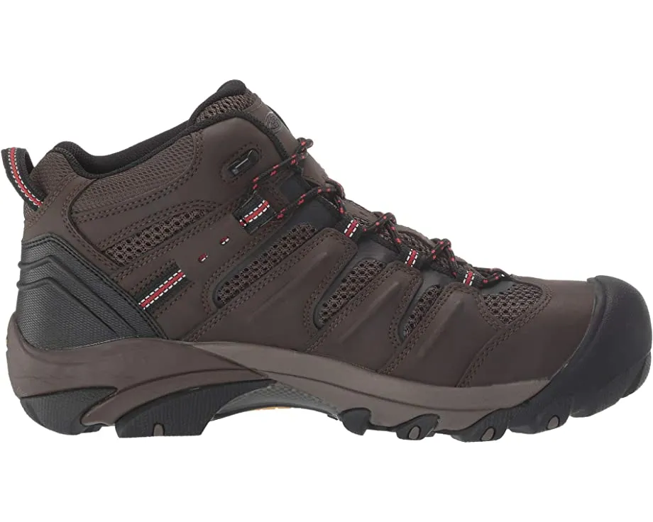 Lansing Mid Waterproof Steel Toe KEEN Utility Sneakers, Cascade Brown