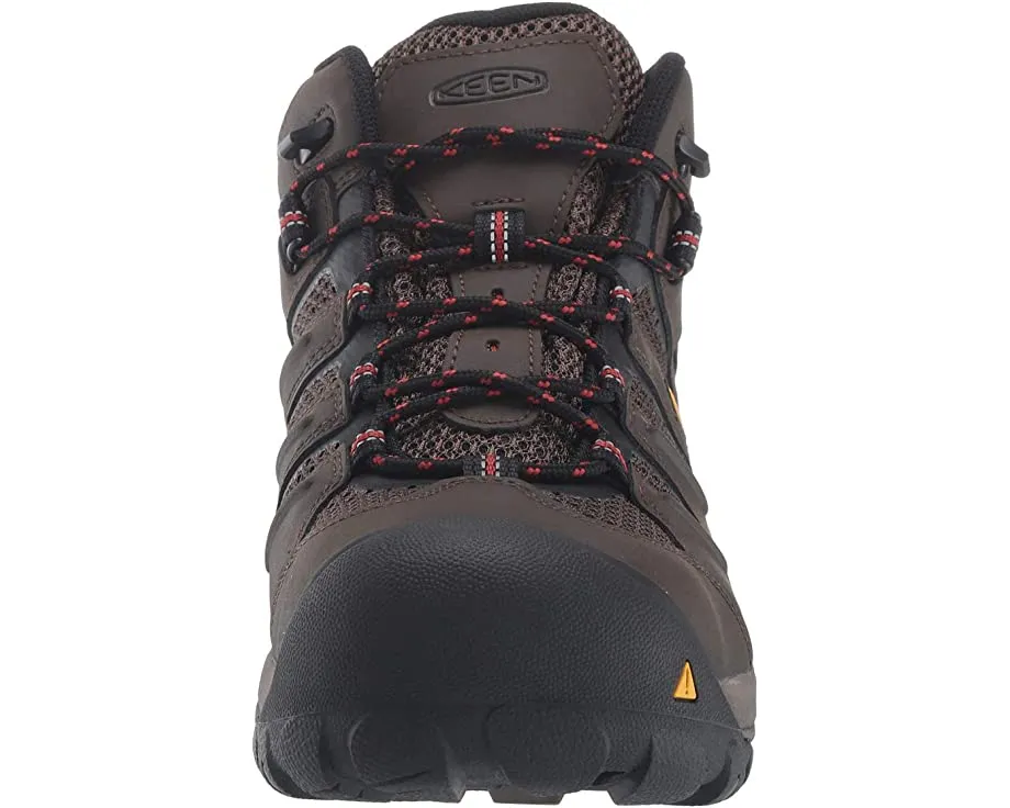 Lansing Mid Waterproof Steel Toe KEEN Utility Sneakers, Cascade Brown