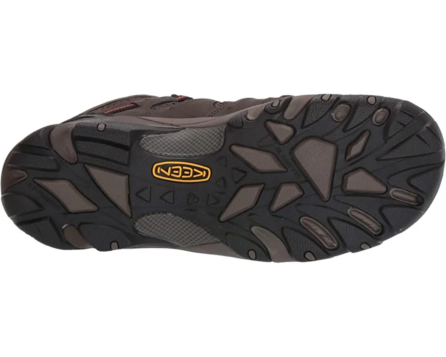 Lansing Mid Waterproof Steel Toe KEEN Utility Sneakers, Cascade Brown