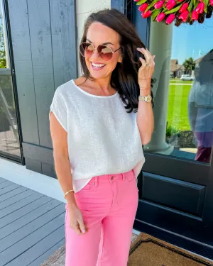 Linen Shell Top