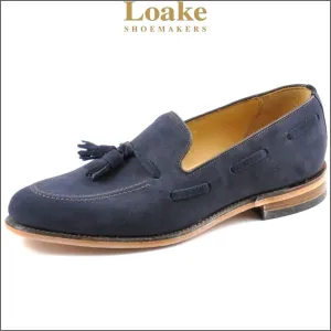 Loake Lincoln Navy Suede Tassel Loafer Shoe Size 12.5 Only/