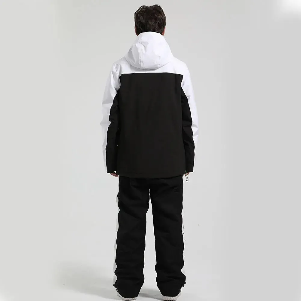 Men Insulated Snowboard Ski Anorak Hoodie