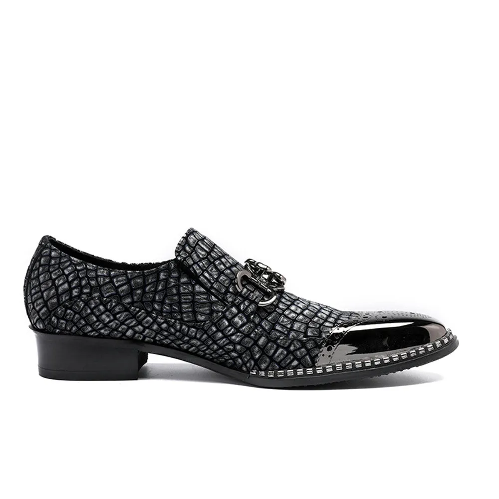 Mens Slip On Steel Toe Oxofrd Shoes
