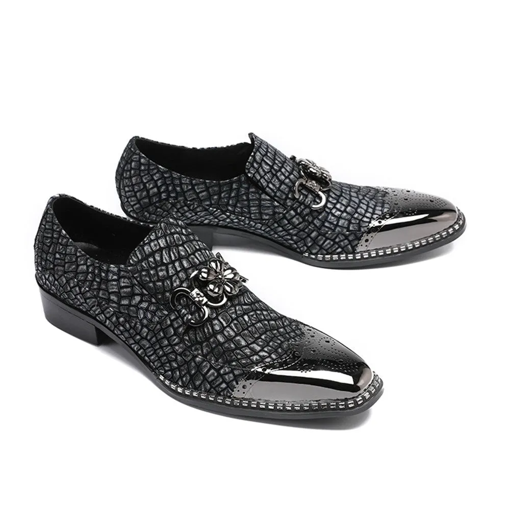 Mens Slip On Steel Toe Oxofrd Shoes