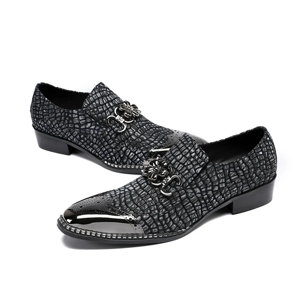 Mens Slip On Steel Toe Oxofrd Shoes