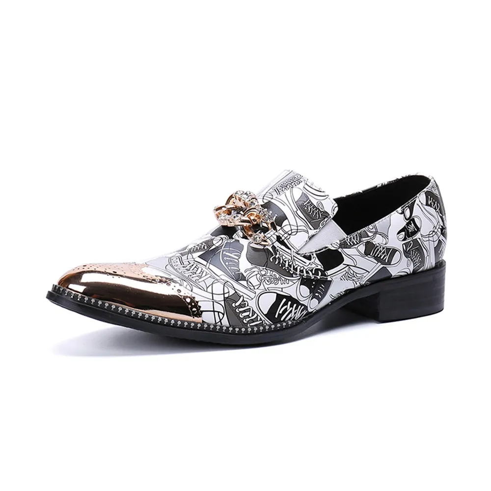 Mens Steel Toe Slip On Oxford Shoes
