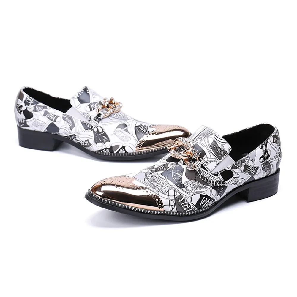 Mens Steel Toe Slip On Oxford Shoes