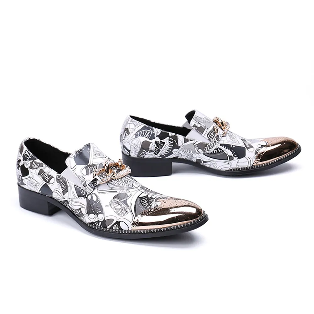 Mens Steel Toe Slip On Oxford Shoes