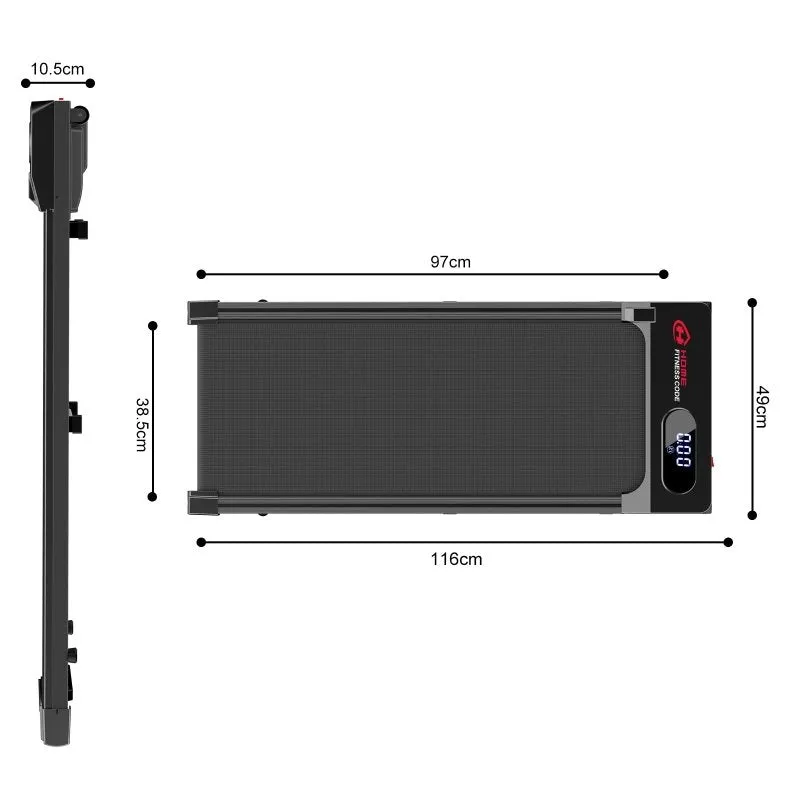 Motorized Treadmill with LED Display,Space Saving Treadmill for Home and Office Fitness
