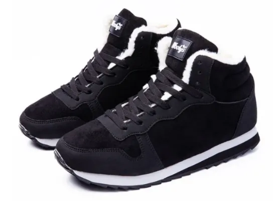 NEW Retails $106, Groovywish Snow Orthopedic Shoes Casual Ankle Boots, Black, Mens Sz 11